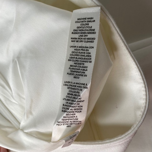 White House Black Market The Slim Boot Pants Ecru Cream White Size 14R New - Picture 11 of 12